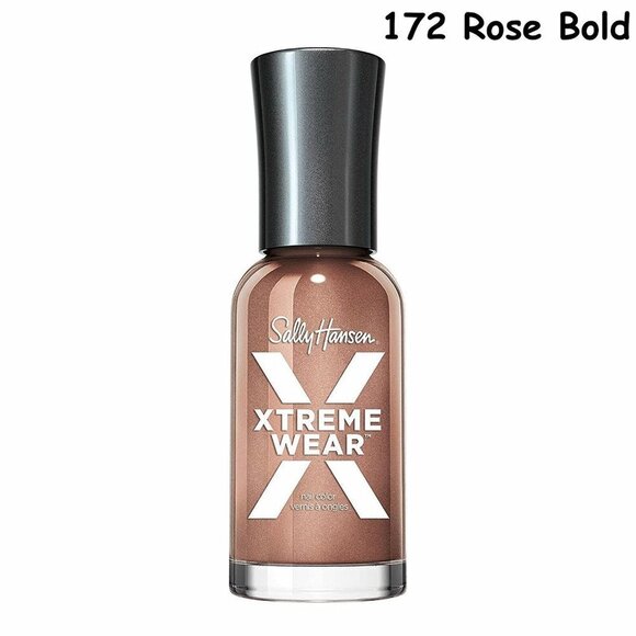 💖3/$15💖 Sally Hansen Hard as Nails Xtreme Wear Polish 172 Rose Bold - Picture 2 of 5